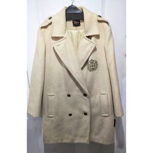 Vintage Luba Paris | Double Breasted Wool Coat with Crest